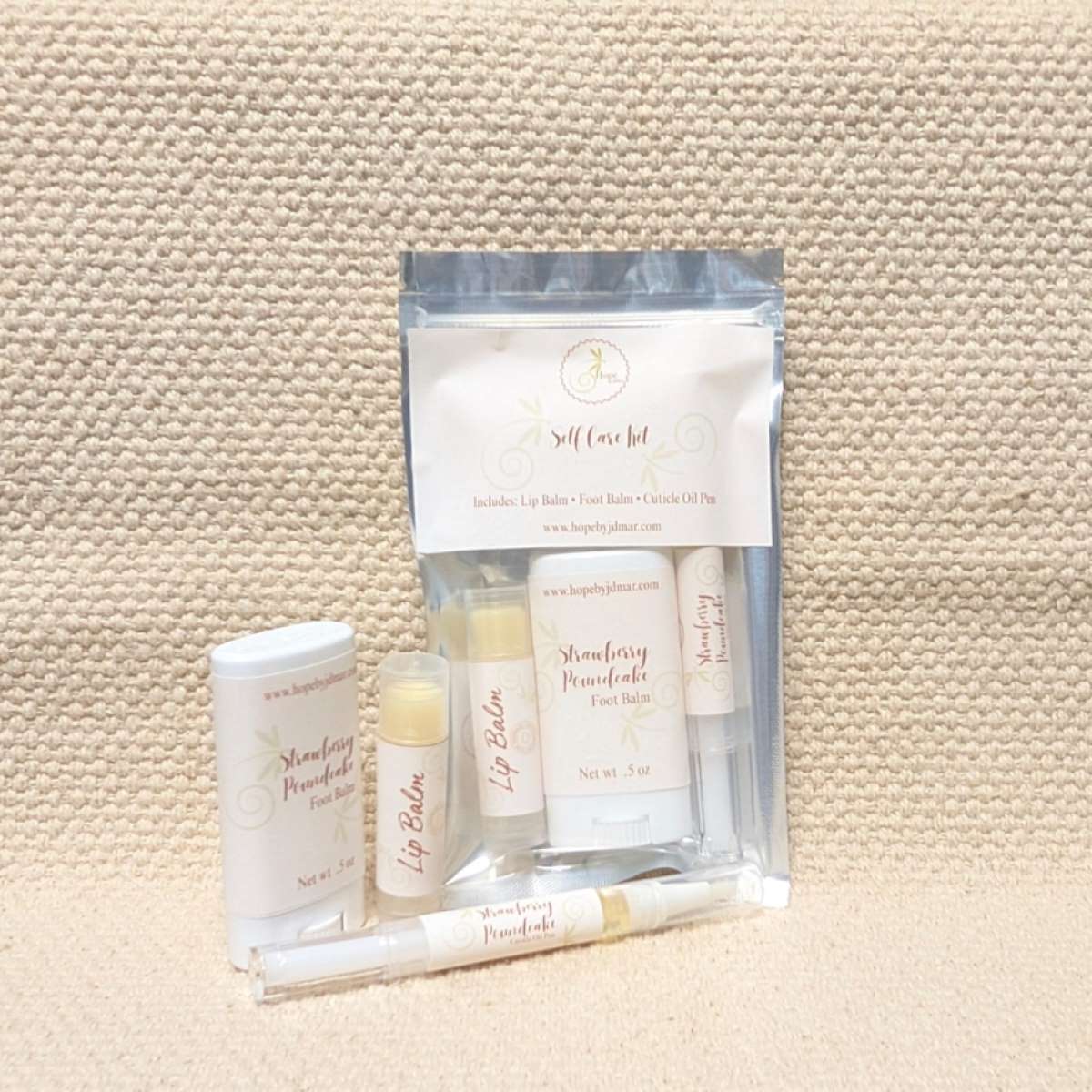 Lip Balm•Foot Balm•Cuticle Oil Pen Self Care Kit