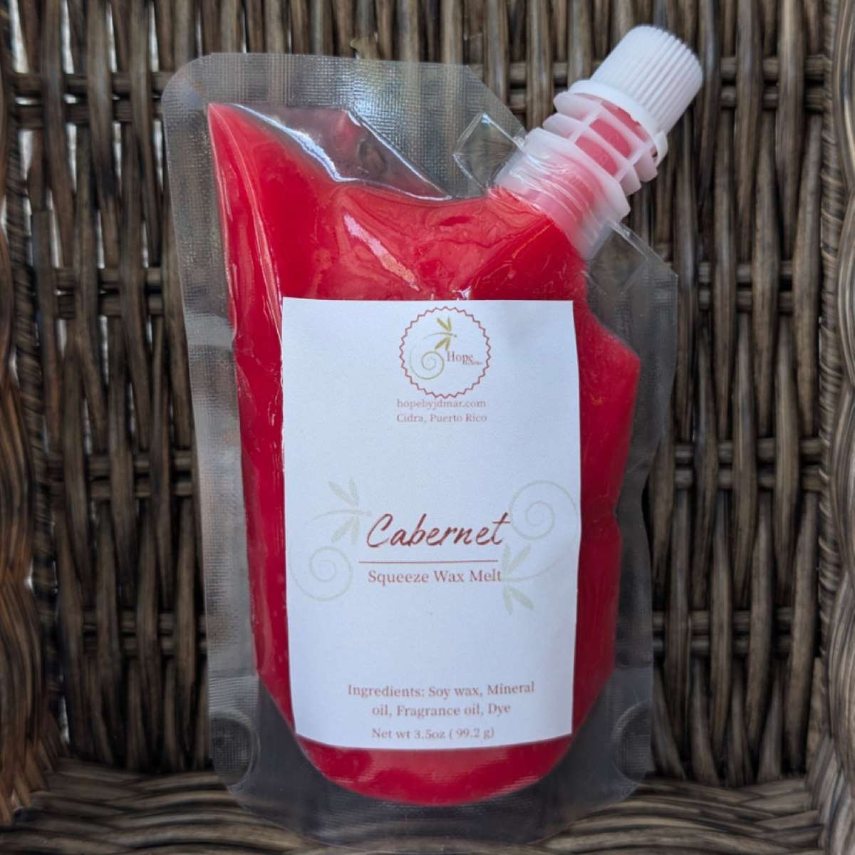 Squeeze wax cabernet