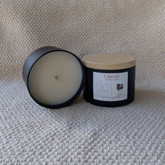 Vela de cera de soya Cabernet